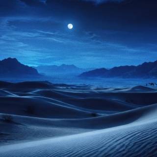Desert night 4k wallpaper