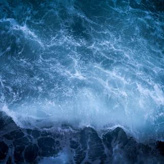 Blue wave 4k wallpaper