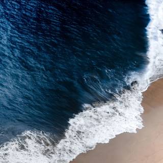 Blue wave 4k wallpaper
