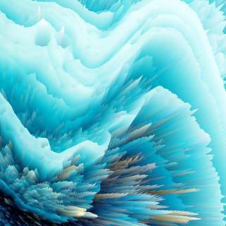 Blue wave 4k wallpaper