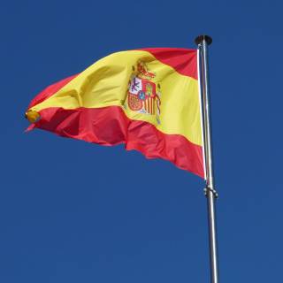 Spanish flag 4k wallpaper