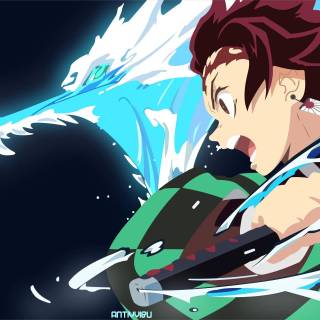 Tanjiro Hinokami Kagura 4k wallpaper