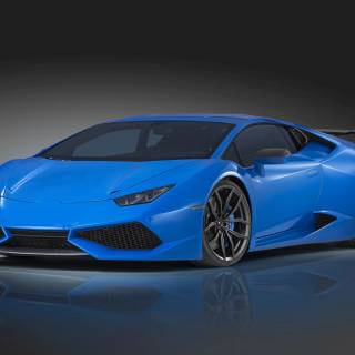 Blue Lambo 4k wallpaper