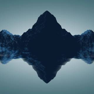 Blue minimalistic 4k wallpaper