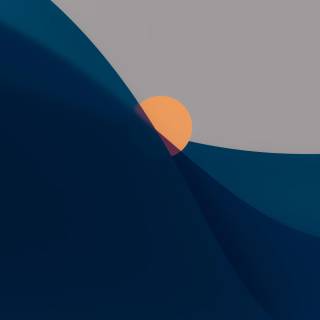 Blue minimalistic 4k wallpaper