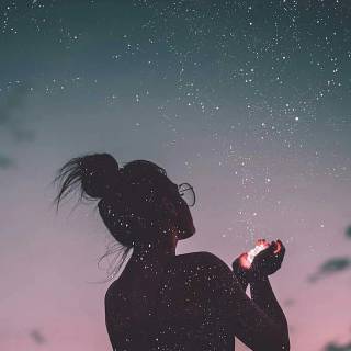 Girl night phone wallpaper