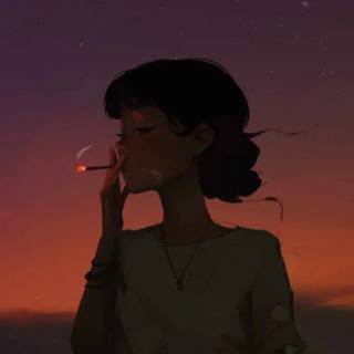 Girl night phone wallpaper