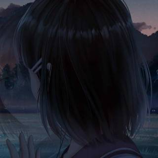 Girl night phone wallpaper