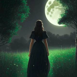 Girl night phone wallpaper