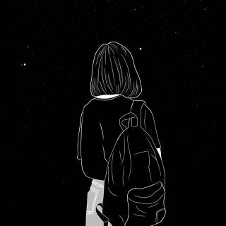 Girl night phone wallpaper