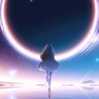 Girl night phone wallpaper
