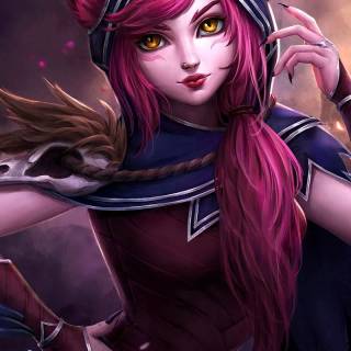 Xayah phone wallpaper