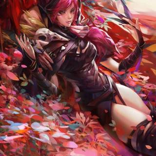 Xayah phone wallpaper