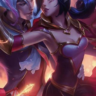 Xayah phone wallpaper