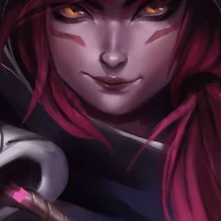 Xayah phone wallpaper