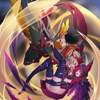 Xayah phone wallpaper