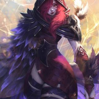 Xayah phone wallpaper