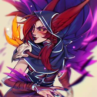 Xayah phone wallpaper