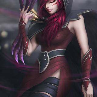 Xayah phone wallpaper