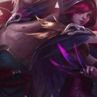 Xayah phone wallpaper