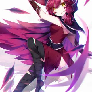 Xayah phone wallpaper