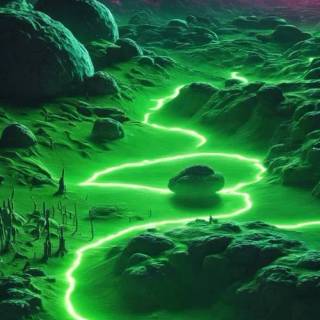 Green space phone wallpaper