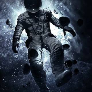 Astronauts phone wallpaper
