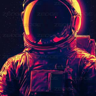 Astronauts phone wallpaper