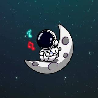 Astronauts phone wallpaper
