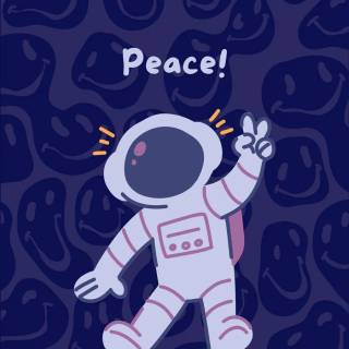 Astronauts phone wallpaper