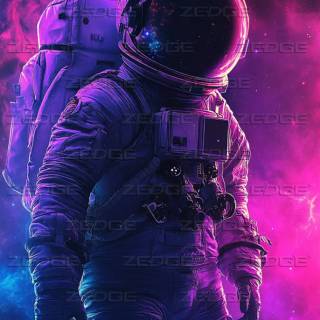 Astronauts phone wallpaper