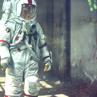 Astronauts phone wallpaper