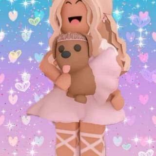 Roblox girl phone wallpaper