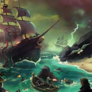 Sea of Thieves phone wallpaper