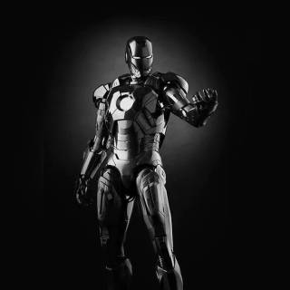 Iron Man black phone wallpaper