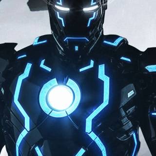 Iron Man black phone wallpaper