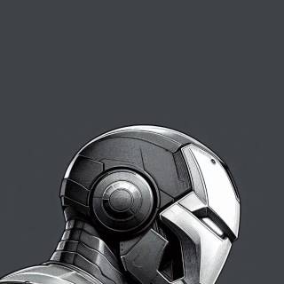 Iron Man black phone wallpaper