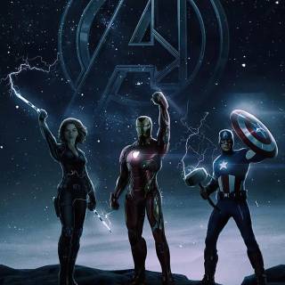Iron Man black phone wallpaper