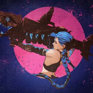 Jinx Arcane desktop wallpaper