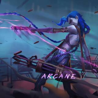 Jinx Arcane desktop wallpaper