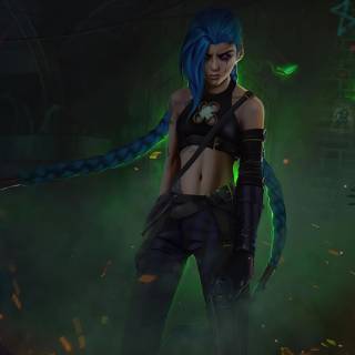 Jinx Arcane desktop wallpaper
