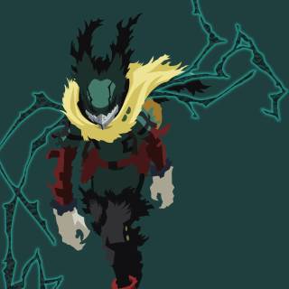 Dark Deku desktop wallpaper