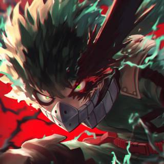 Dark Deku desktop wallpaper