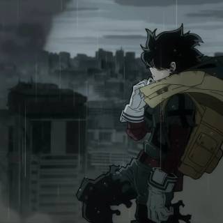 Dark Deku desktop wallpaper