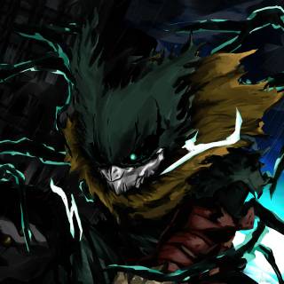 Dark Deku desktop wallpaper