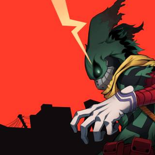 Dark Deku desktop wallpaper