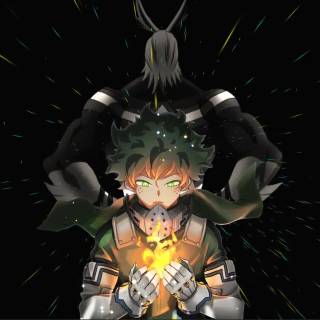 Dark Deku desktop wallpaper