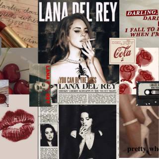 Lana Del Rey aesthetic desktop wallpaper