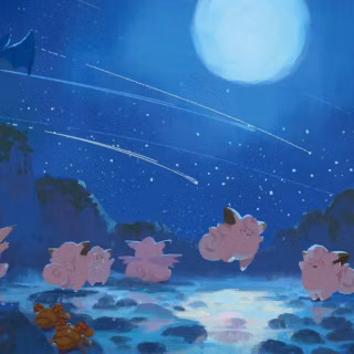 Aesthetic Pokémon desktop wallpaper
