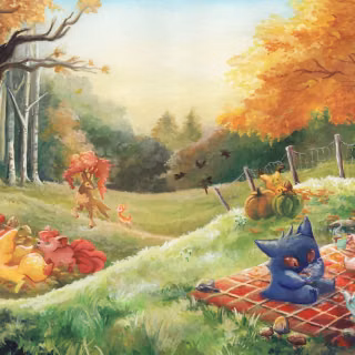 Aesthetic Pokémon desktop wallpaper